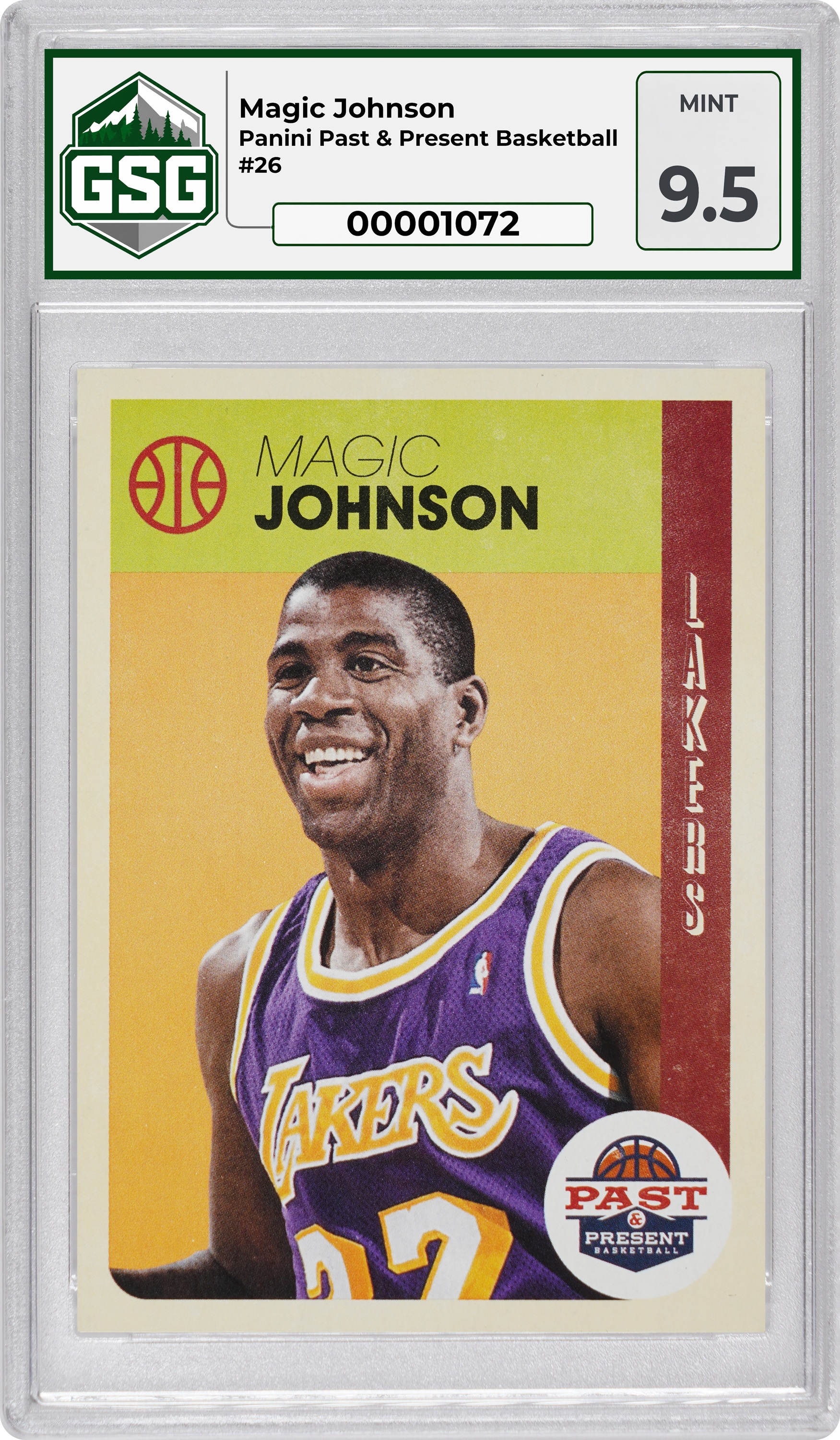 Front slab for Magic Johnson
Panini Past & Present Basketball
#26